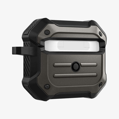 ASD00537 - Apple AirPods Pro Case Tough Armor in black showing the front